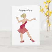 GratulationstanzGirl Karte (Gelbe Blume)