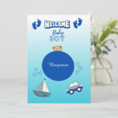 Gratulboy Begrüßungskarte (Stehend Vorderseite)