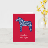 Gratulerer med dagen, norwegischer Geburtstag Karte (Gelbe Blume)