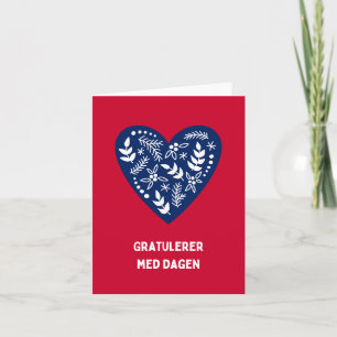 Gratulerer med dagen, norwegischer Geburtstag Karte