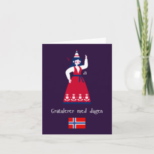 Gratulerer med dagen, norwegischer Geburtstag Karte