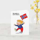 Gratulerer med dagen, norwegisches Glück Geburtsta Karte (Gelbe Blume)