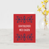 Gratulerer med dagen, norwegisches Glück Geburtsta Karte (Gelbe Blume)