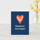 Gratulerer med dagen, norwegisches Glück Geburtsta Karte (Gelbe Blume)
