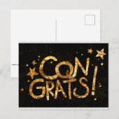 Gratuliere! Feier Postkarte (Vorne/Hinten)