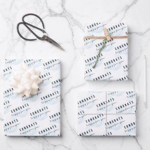 Gratuliere Glückwunsch Für Dich Geschenkpapier Set