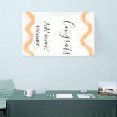 Gratuliere orange Spirale spanische Grenze Boho Re Banner (Messeveranstaltung)