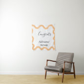 Gratuliere orange Spirale spanische Grenze Boho Re Wandteppich (Beispiel)