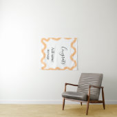 Gratuliere orange Spirale spanische Grenze Boho Re Wandteppich (Beispiel (Horizontal))
