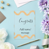 Gratuliere orange Spirale spanischer Rand Boho Ret Acryleinladungen (In Situ (Hochzeit))