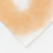 Gratuliere orange Spirale spanischer Rand Boho Ret Fleecedecke (Ecke)