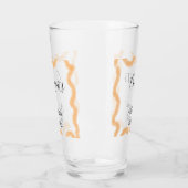 Gratuliere orange Spirale spanischer Rand Boho Ret Glas (Links)