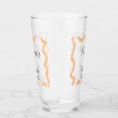 Gratuliere orange Spirale spanischer Rand Boho Ret Glas (Rechts)