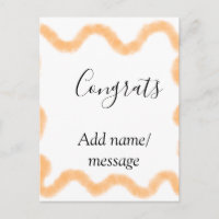 Gratuliere orange Spirale spanischer Rand Boho Ret