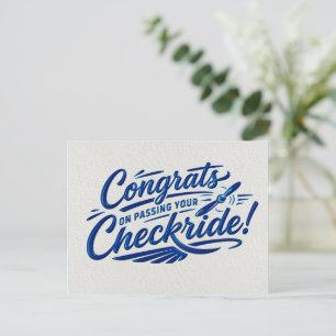 Gratuliere zum bestandenen Checkride!  Postkarte