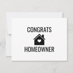 Gratuliere zum neuen Eigenheim Immobilien Karte