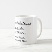 gratulieren Absolventen hinzufügen Namen Jahr Schu Kaffeetasse (VorderseiteRechts)