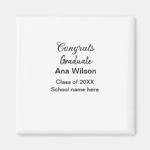 gratulieren Absolventen hinzufügen Namen Jahr Schu Magnet