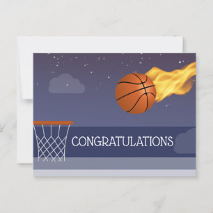 Gratulieren Sie der Basketballmannschaft zum Gewin Postkarte