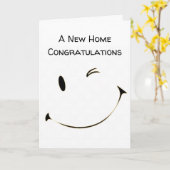 ***GRATULIERUNGEN** **NEUE ZUHAUSE** KARTE (Gelbe Blume)