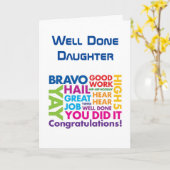 *GRATULIERUNGEN ZU IHREM NEUEN JOB* DAUGHTER KARTE (Gelbe Blume)