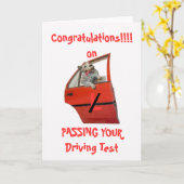 GRATULIERUNGEN ZUR ÜBERMITTLUNG IHRER FAHRPRÜFKART KARTE (Gelbe Blume)