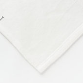 Grau 3 Foto Collage Baby Birth Details Fleecedecke (Ecke)