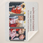 Grau 3 Fotos und benutzerdefinierte Meldungen zum Sherpadecke (Vorderseite)