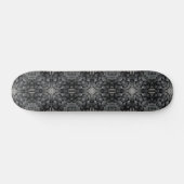 Grau-4-Sterne-Mosaik aus geometrischem Stein Skateboard (Horizontal)