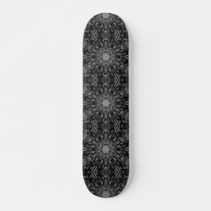 Grau-6-Sterne-Mosaik aus geometrischem Stein Skateboard