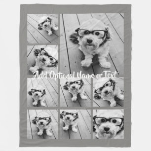 Grau 9 Foto Instagram Collage — KANN COLOR bearbei Fleecedecke