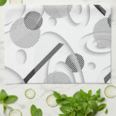 "Grau Abstrakt" Küchentücher (Gefaltet)