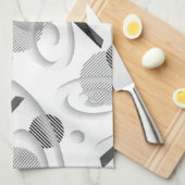 "Grau Abstrakt" Küchentücher (Viertel Falte)