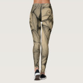 grau abstrakt leggings (Rückseite)