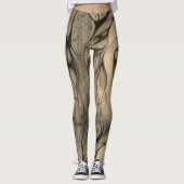 grau abstrakt leggings (Vorderseite)