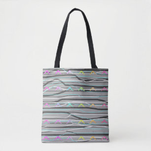 GRAU ABSTRAKT TASCHE