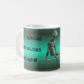 Grau Alien Coffee Lover Tasse (Vorderseite Links)