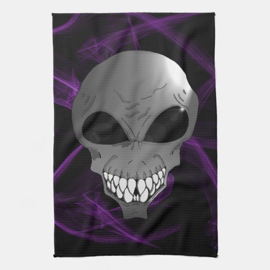 Grau Alien Kitchen Towel Küchentuch (Vertikal)