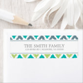 Grau Aquamarin Green Zigzag Tribal Muster (Insitu)