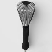 Grau Art Deco Design Golf Headcover (Vorderseite)