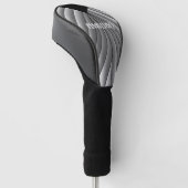 Grau Art Deco Design Golf Headcover (angewinkelt)