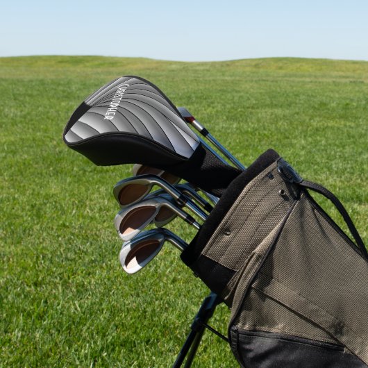 Grau Art Deco Design Golf Headcover (In SItu)