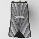 Grau Art Deco Design Golf Headcover (Rotieren 90)