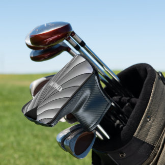 Grau Art Deco Design Golf Headcover