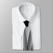 Grau Art Deco Design Krawatte (Gebunden)