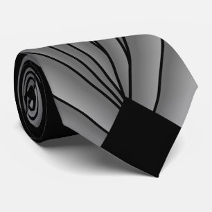 Grau Art Deco Design Krawatte