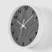 Grau Art Deco Design Uhr (Winkel)