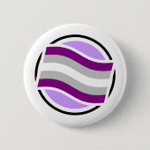 Grau-asexualer Pop-Oben Definitions-Ikonen-Knopf Button (Vorderseite)