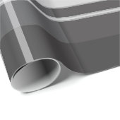 Grau auf grau Kariert Geschenkpapier (Rolleneckpunkt)
