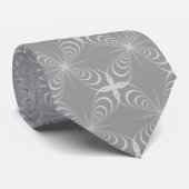 Grau auf Gray Arabesque Krawatte (Gerollt)